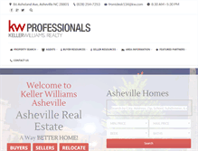 Tablet Screenshot of kellerwilliamsasheville.com